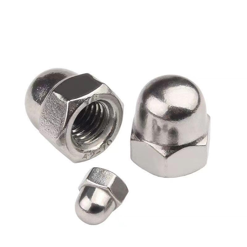 QBJFY M14-2 Acorn Cap Nuts, M14 Acorn Nuts 304 Stainless Steel 18-8, Bright Finish, Full Thread,2Pcs - Image 3